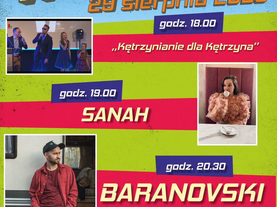 Muzyczne Pożegnanie Wakacji w Kętrzynie coraz bliżej