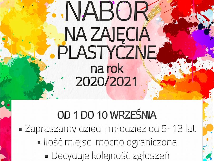 Od września zajęcia plastyczne wracają do KCK