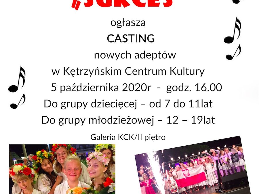 Studio wokalne „Sukces” ogłasza nabór na zajęcia