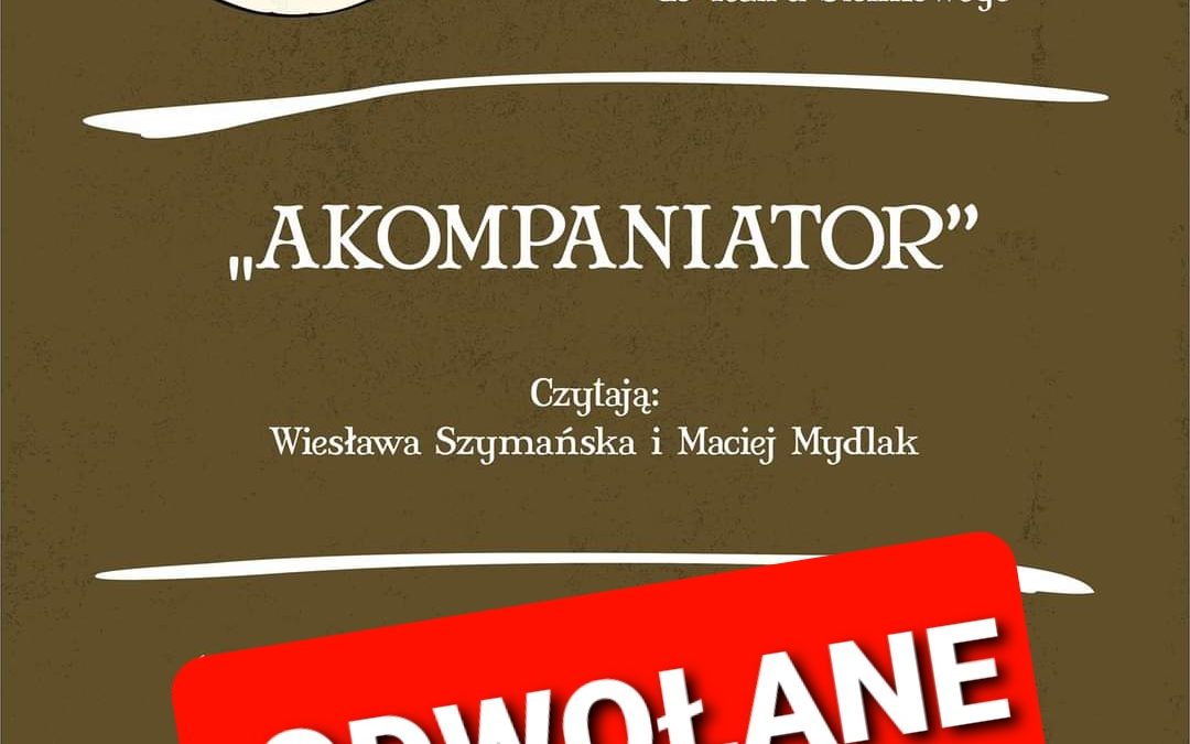 TEATR PRZY STOLIKU ODWOŁANY!!!