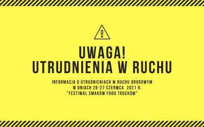 Informacja o utrudnieniach w ruchu drogowym