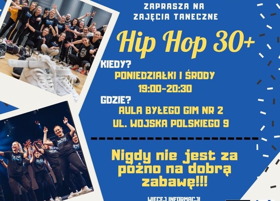 Zajęcia Hip Hop dla dorosłych?Czemu nie! – zapisz się już dziś