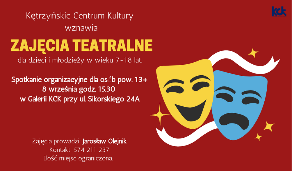 Ruszają zajęcia teatralne