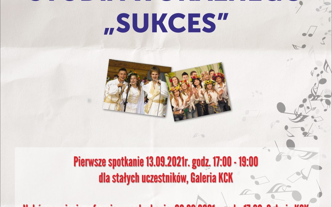 Ruszają zajęcia Studia wokalnego „SUKCES”