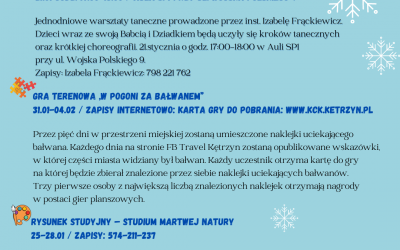 Ferie zimowe z Kętrzyńskim Centrum Kultury