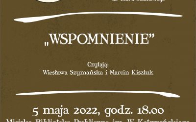 Teatr Przy Stoliku – „Wspomnienie” – zaprasza Miejska Biblioteka