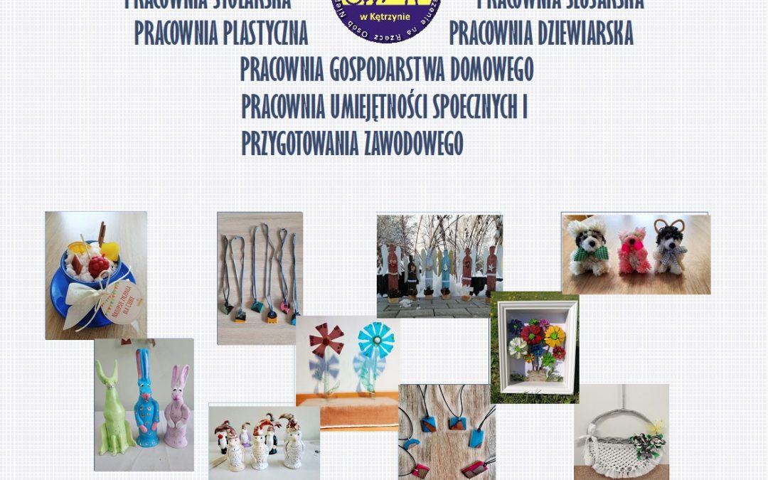 Zapraszamy na wernisaż prac Warsztatu Terapii Zajęciowej