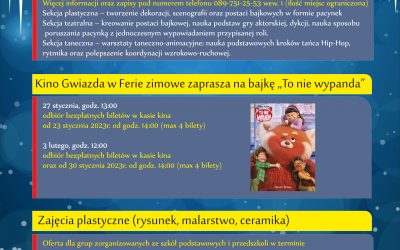 Ferie zimowe 2023 – oferta
