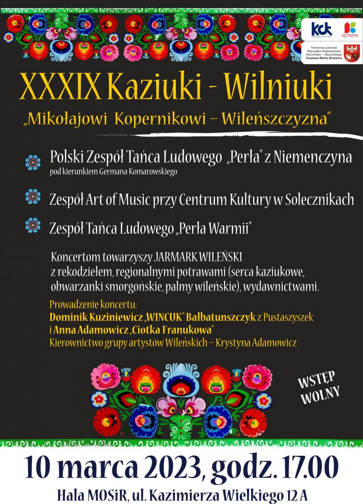 Plakat Kaziuki - Wilniuki 2023