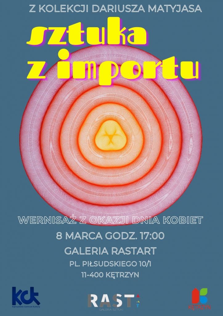 plakat wystawy Sztuka z importu