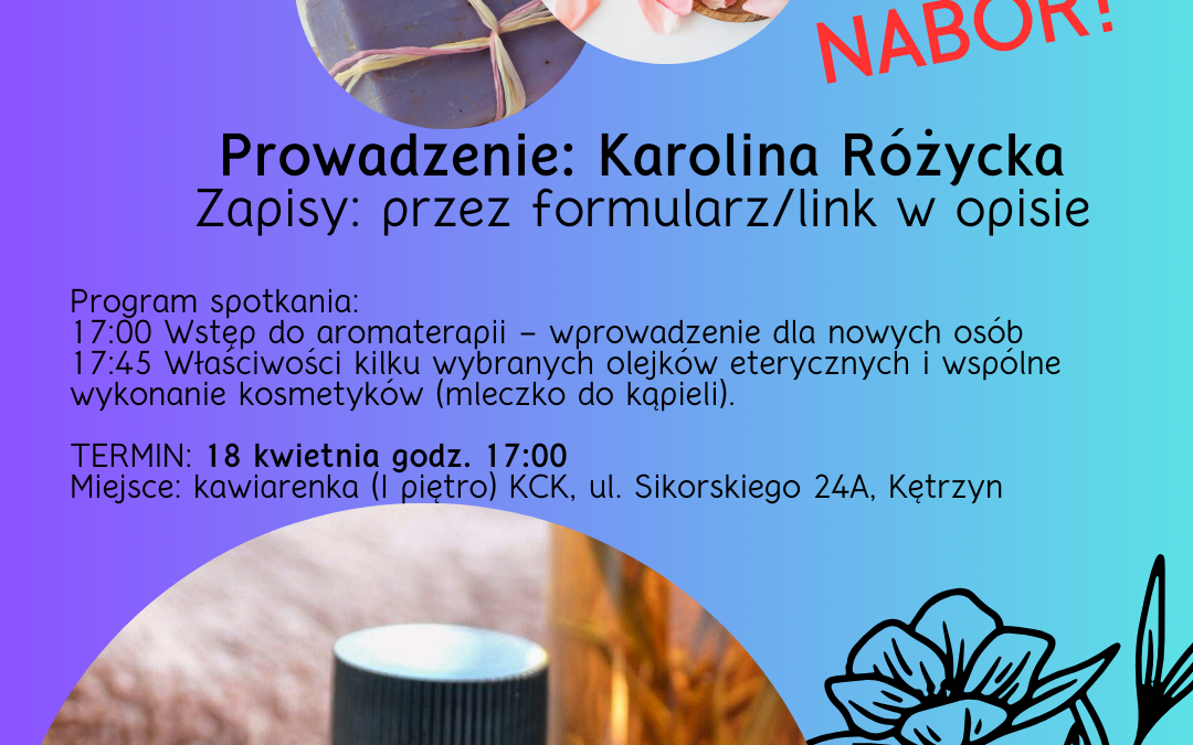 AROMATERAPIA – zapisz się na warsztaty