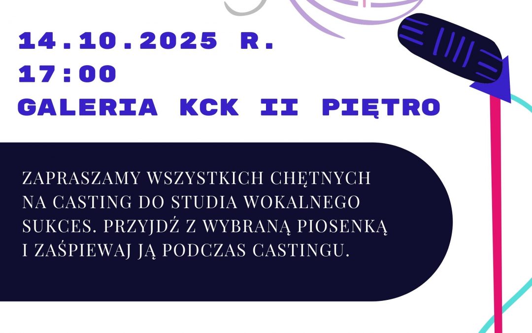 CASTING DO STUDIA WOKALNEGO SUKCES