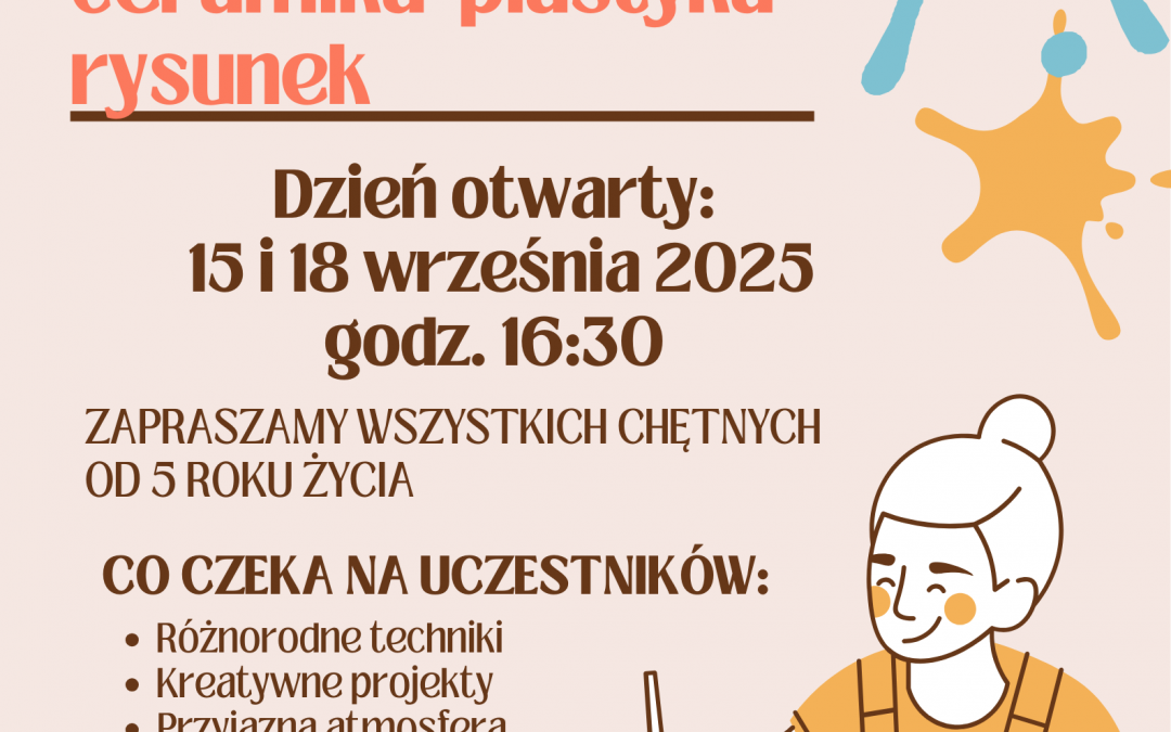 Zajęcia PLASTYCZNE – ceramika i plastyka
