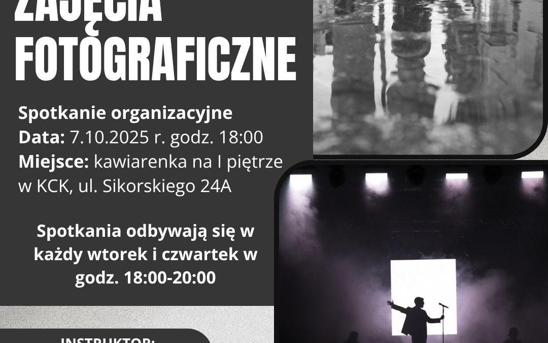 Zapraszamy na zajęcia fotograficzne