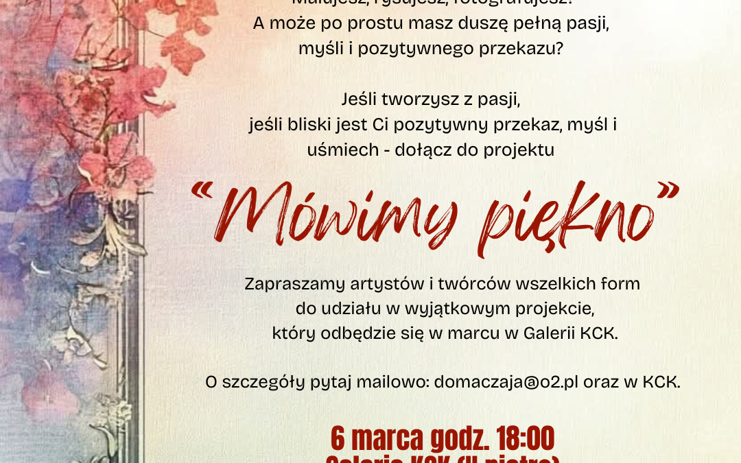 „Mówimy piękno” wyjątkowe spotkanie dla miłośników sztuki…