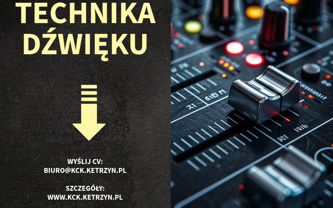 Poszukujemy do współpracy realizatora dźwięku